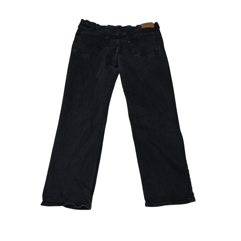 Levis 541‎ Premium Big E Athletic Taper Mens Black Denim Jeans 38x29